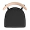 Flash Furniture Black Vinyl Dining Chairs - Natural Wood Backs, PK 2 2-XU-DG6V5BV-NAT-GG - alternate 5